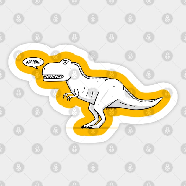 Cartoon Tyrannosaurus Rex Sticker by Siegeworks